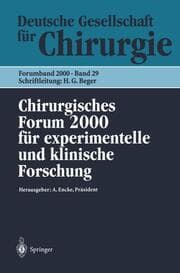 Cover von Chirurgisches Forum 2000 für experimentelle und klinische Forschung