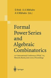 Cover von Formal Power Series and Algebraic Combinatorics