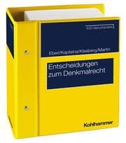 Cover von Entscheidungen zum Denkmalrecht