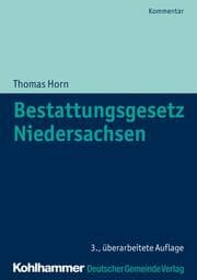 Cover von Bestattungsgesetz Niedersachsen
