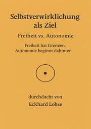 Cover von Selbstverwirklichung als Ziel