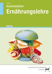 Cover von Arbeitsblätter mit eingetragenen Lösungen Ernährungslehre