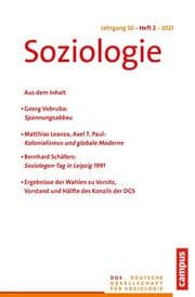 Cover von Soziologie 2/2021