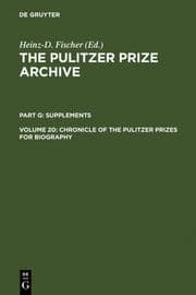 Cover von Chronicle of the Pulitzer Prizes for Biography