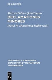 Cover von Declamationes minores