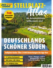 Cover von promobil Stellplatz-Atlas 01/2026 - Deutschlands schöner Süden