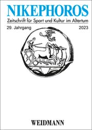 Cover von Nikephoros - Zeitschrift für Sport und Kultur im Altertum