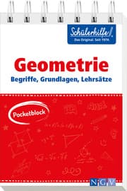Cover von Pocketblock Geometrie - Begriffe, Grundlagen, Lehrsätze