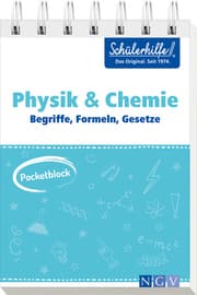 Cover von Pocketblock Physik + Chemie - Begriffe, Formeln, Gesetze