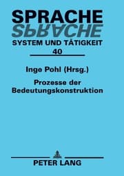 Cover von Prozesse der Bedeutungskonstruktion
