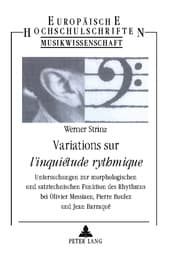 Cover von Variations sur 'linquiétude rythmique'