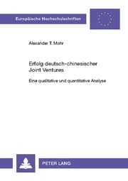 Cover von Erfolg deutsch-chinesischer Joint Ventures