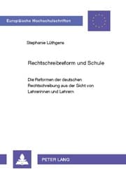 Cover von Rechtschreibreform und Schule