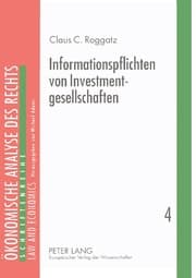 Cover von Informationspflichten von Investmentgesellschaften