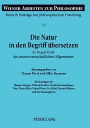Cover von Die Natur in den Begriff übersetzen