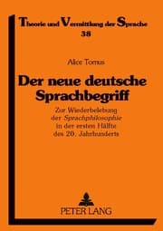 Cover von Der neue deutsche Sprachbegriff