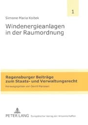 Cover von Windenergieanlagen in der Raumordnung