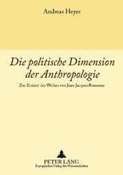 Cover von Die politische Dimension der Anthropologie