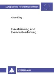 Cover von Privatisierung und Personalvertretung