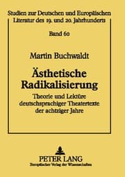 Cover von Ästhetische Radikalisierung