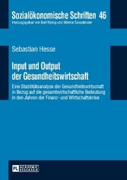 Cover von Input und Output der Gesundheitswirtschaft