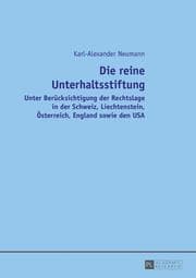 Cover von Die reine Unterhaltsstiftung