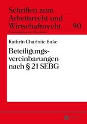 Cover von Beteiligungsvereinbarungen nach § 21 SEBG