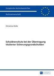 Cover von Schuldnerschutz bei der Übertragung titulierter Sicherungsgrundschulden