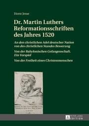 Cover von Dr. Martin Luthers Reformationsschriften des Jahres 1520