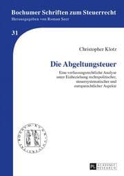 Cover von Die Abgeltungssteuer