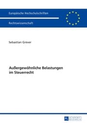 Cover von Außergewöhnliche Belastungen im Steuerrecht