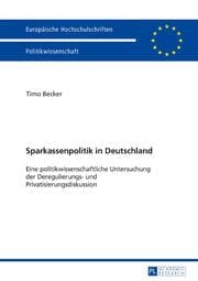 Cover von Sparkassenpolitik in Deutschland