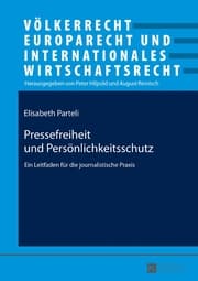 Cover von Pressefreiheit und Persönlichkeitsschutz