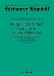 Cover von Krieg für die Kultur? Une guerre pour la civilisation?