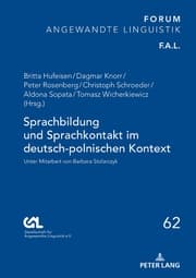 Cover von Sprachbildung und Sprachkontakt im deutsch-polnischen Kontext