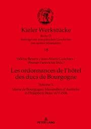 Cover von Les ordonnances de lhôtel des ducs de Bourgogne
