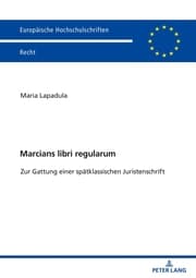 Cover von Marcians libri regularum