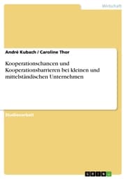 Cover von Kooperationschancen und Kooperationsbarrieren bei kleinen und mittelständischen Unternehmen