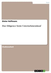 Cover von Due Diligence beim Unternehmenskauf