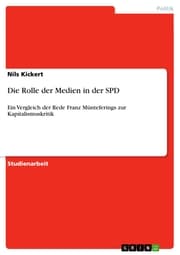 Cover von Die Rolle der Medien in der SPD