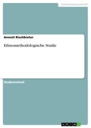 Cover von Ethnomethodologische Studie