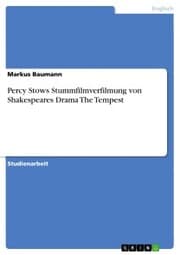 Cover von Percy Stows Stummfilmverfilmung von Shakespeares Drama The Tempest