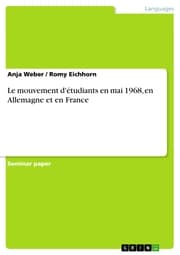 Cover von Le mouvement d'étudiants en mai 1968, en Allemagne et en France