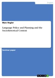 Cover von Language Policy and Planning and the Sociohistorical Context