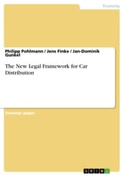 Cover von The New Legal Framework for Car Distribution