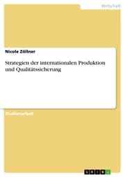 Cover von Strategien der internationalen Produktion und Qualitätssicherung
