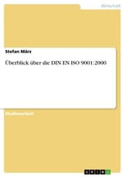 Cover von Überblick über die DIN EN ISO 9001:2000