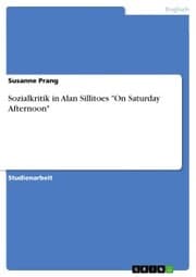 Cover von Sozialkritik in Alan Sillitoes 'On Saturday Afternoon'