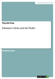 Cover von Johannes Calvin und die Täufer