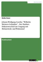 Cover von Johann Wolfgang Goethe: 'Wilhelm Meisters Lehrjahre'